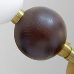 Aurora Chandelier Walnut Bead Necklace - Lamp Outdoor