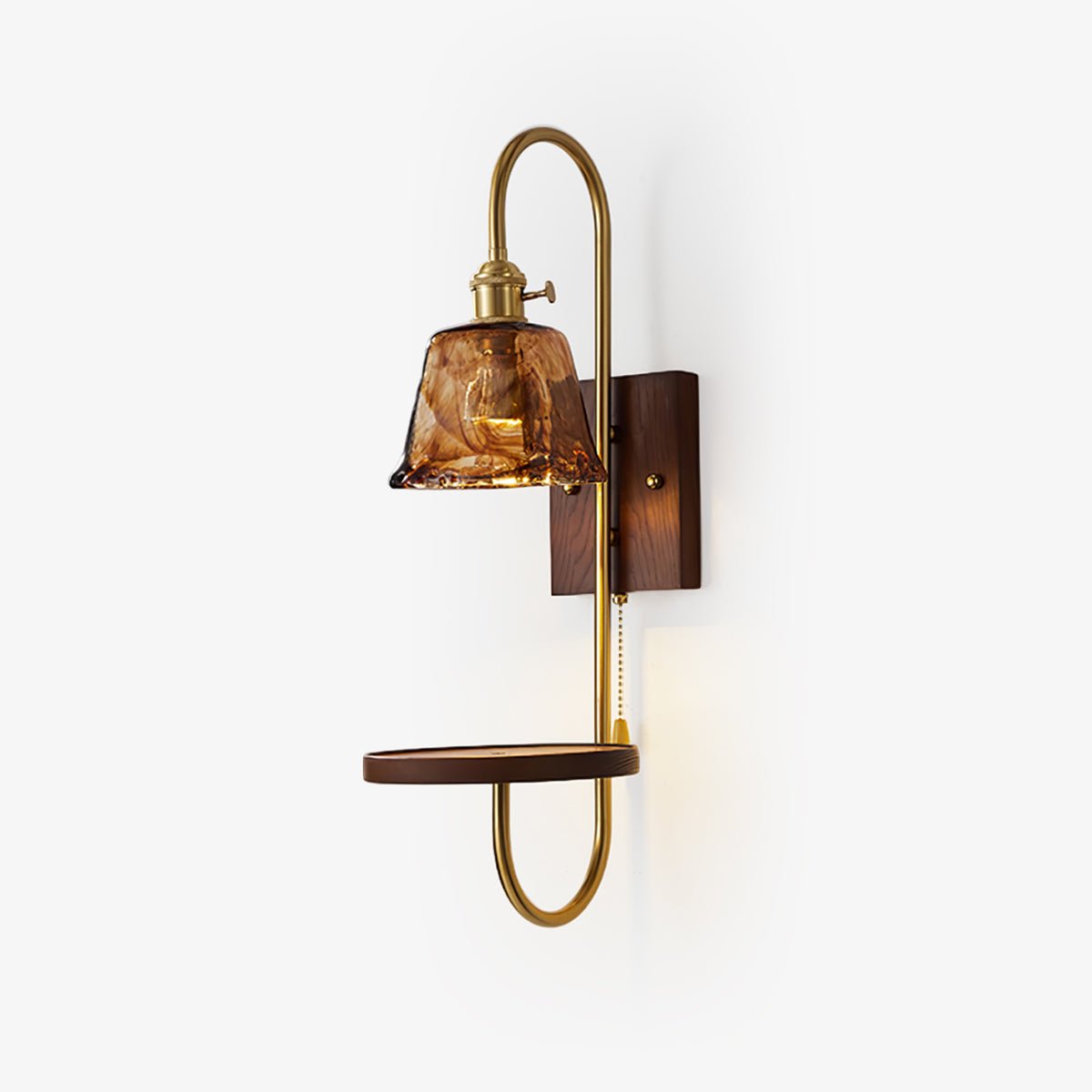Walnut Shelf Sconce - Lamp Outdoor