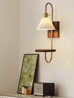 Walnut Shelf Sconce - Lamp Outdoor