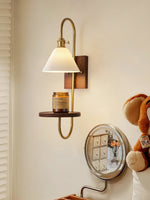 Walnut Shelf Sconce - Lamp Outdoor