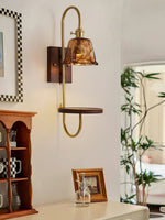 Walnut Shelf Sconce - Lamp Outdoor