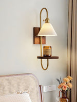 Walnut Shelf Sconce - Lamp Outdoor