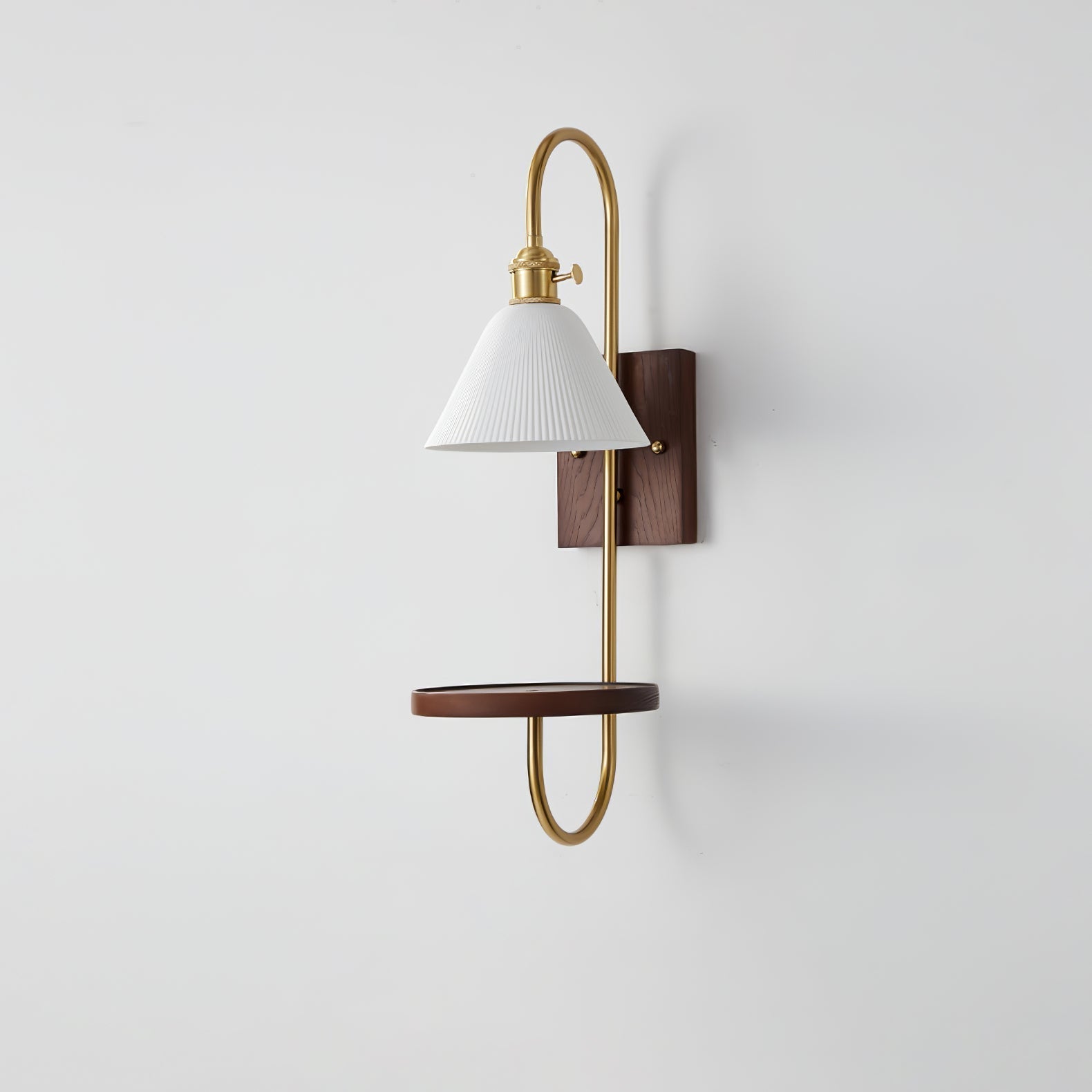 Walnut Shelf Sconce - Lamp Outdoor