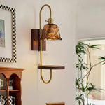 Walnut Shelf Sconce - Lamp Outdoor