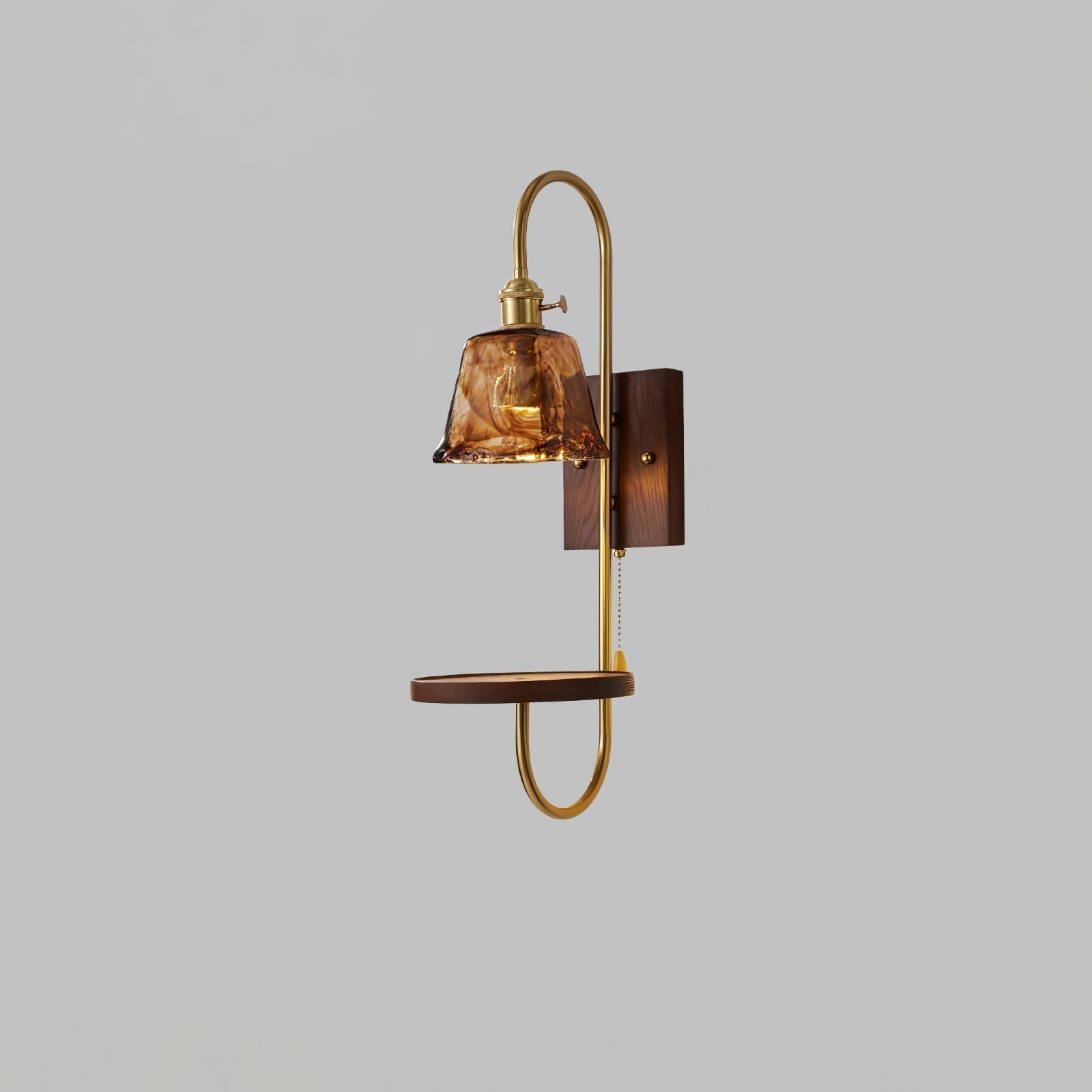 Walnut Shelf Sconce - Lamp Outdoor
