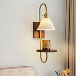 Walnut Shelf Sconce - Lamp Outdoor