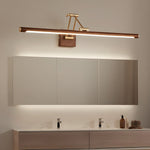 Walnut Color Linear Adjustable Wall Light - Lamp Outdoor