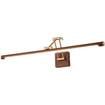 Walnut Color Linear Adjustable Wall Light - Lamp Outdoor