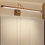 Walnut Color Linear Adjustable Wall Light - Lamp Outdoor