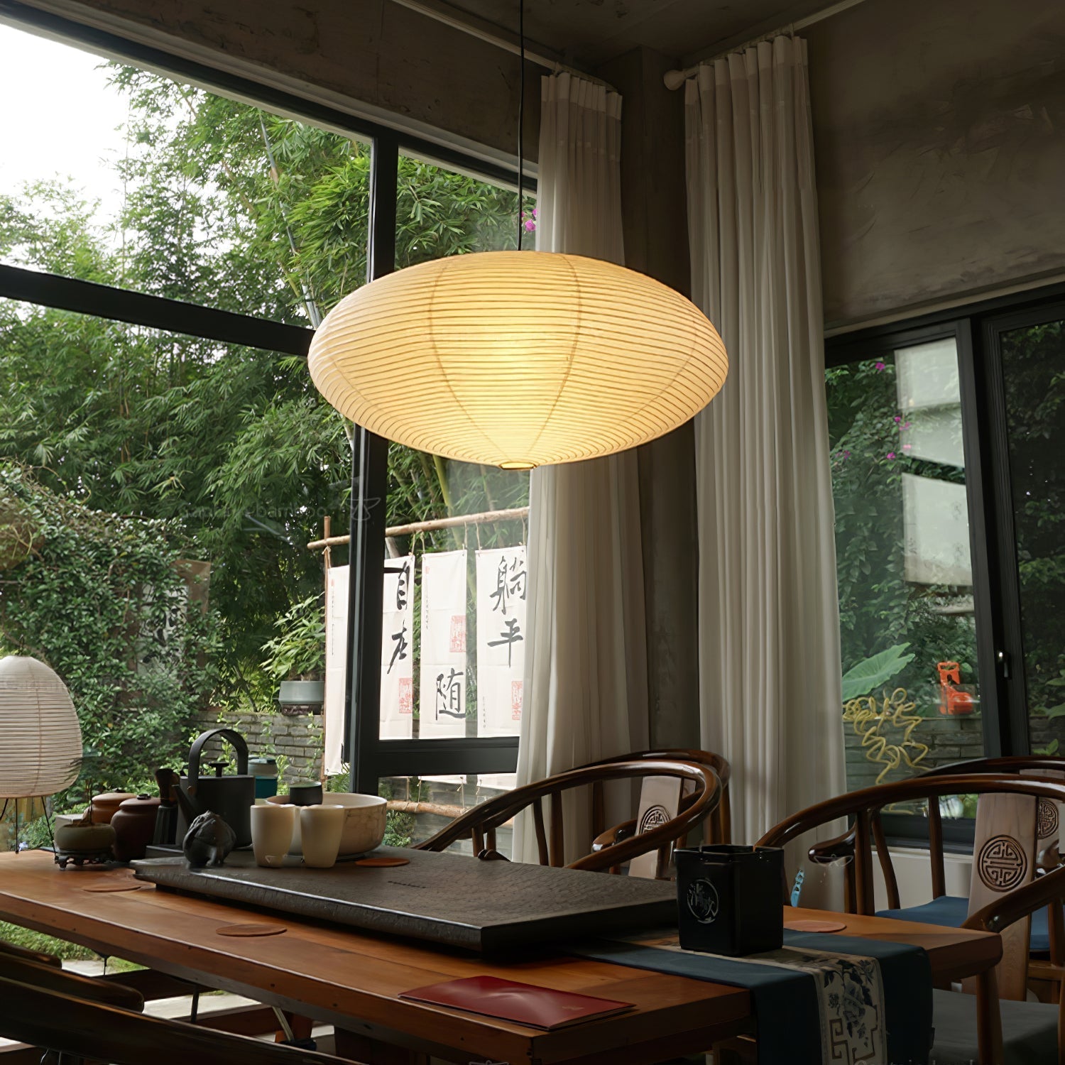 Washi Paper 15A Pendant Light - Lamp Outdoor
