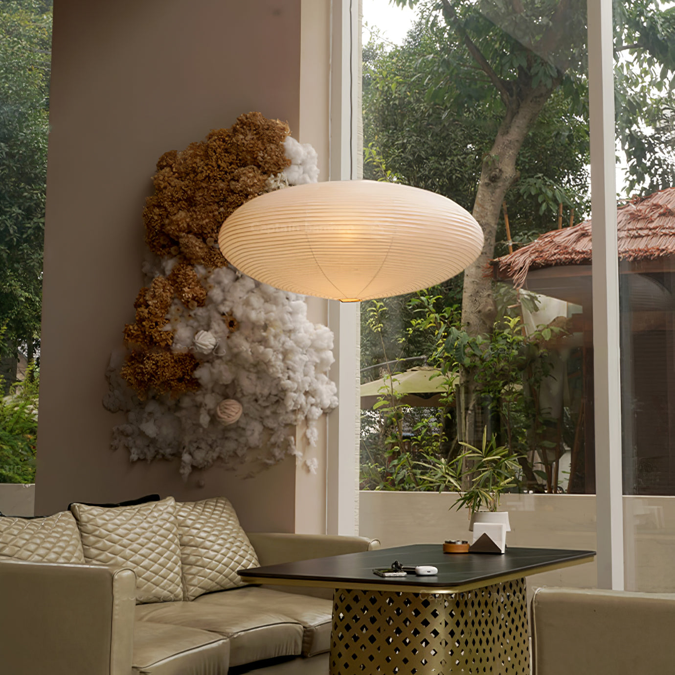 Washi Paper 15A Pendant Light - Lamp Outdoor