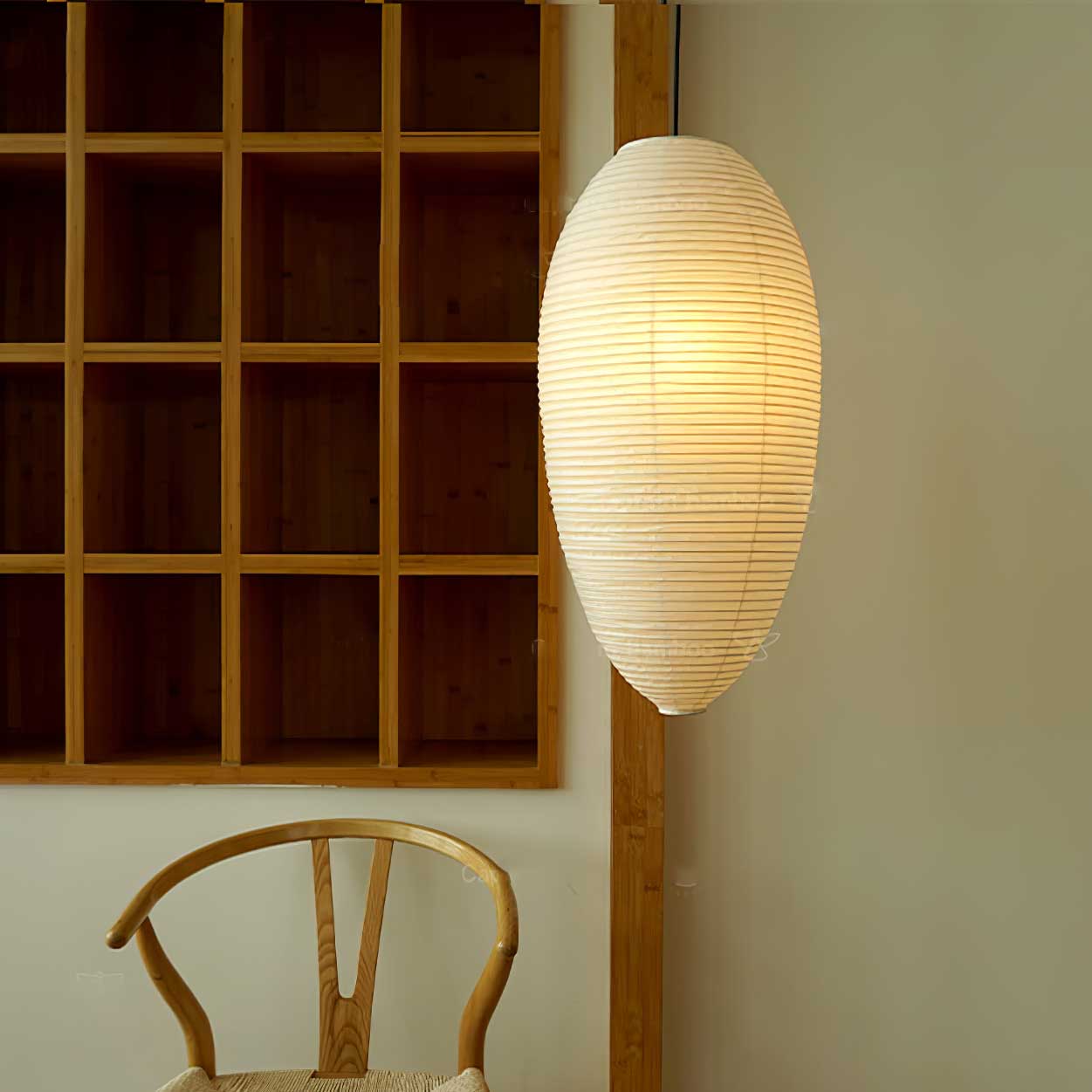 Washi Paper Chestnut Pendant Lamp - Lamp Outdoor