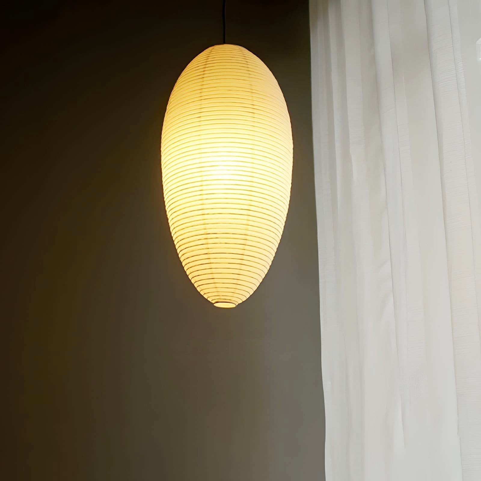 Washi Paper Chestnut Pendant Lamp - Lamp Outdoor