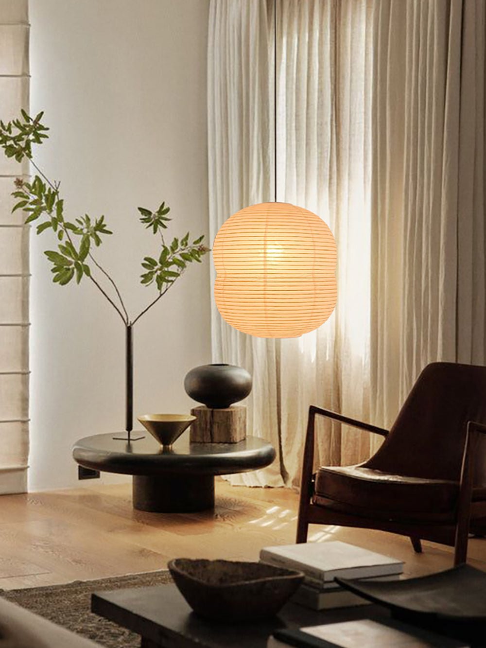 Washi Paper Mini Pendant Light - Lamp Outdoor