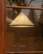 Washi Paper Pyramid Pendant Lamp - Lamp Outdoor