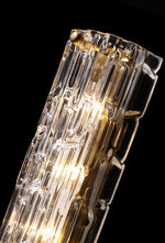Lumix Brass Glass Glam Wall Lamp - Letslighting