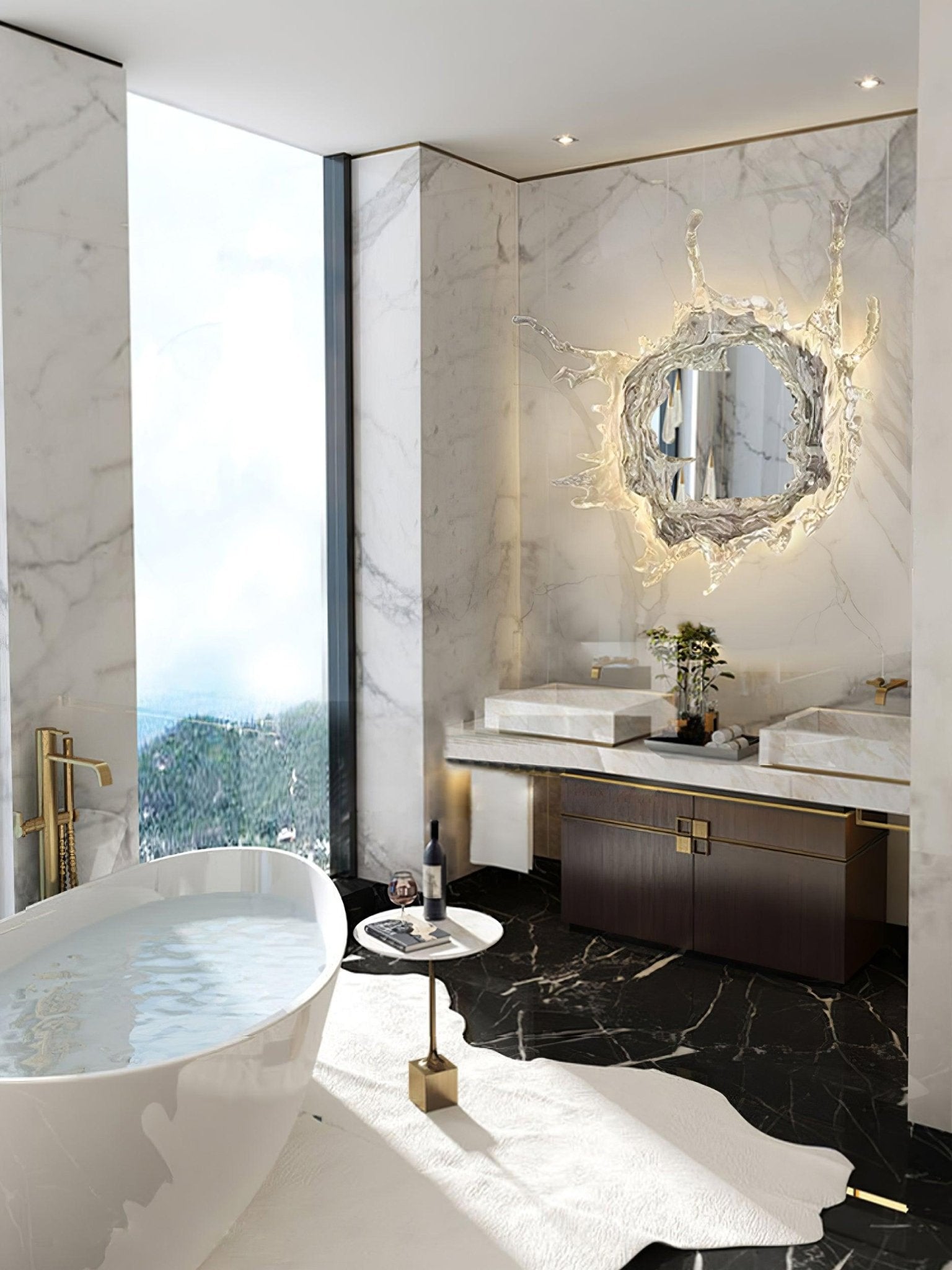 Splash Modern Mirror Wall Lamp - Lamp Outdoor