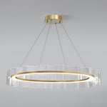 Acoustic Postmodern Luxury Water Wave Glass Metal Chandelier - Lamp Outdoor