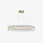 Acoustic Postmodern Luxury Water Wave Glass Metal Chandelier - Lamp Outdoor