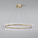 Acoustic Postmodern Luxury Water Wave Glass Metal Chandelier - Lamp Outdoor