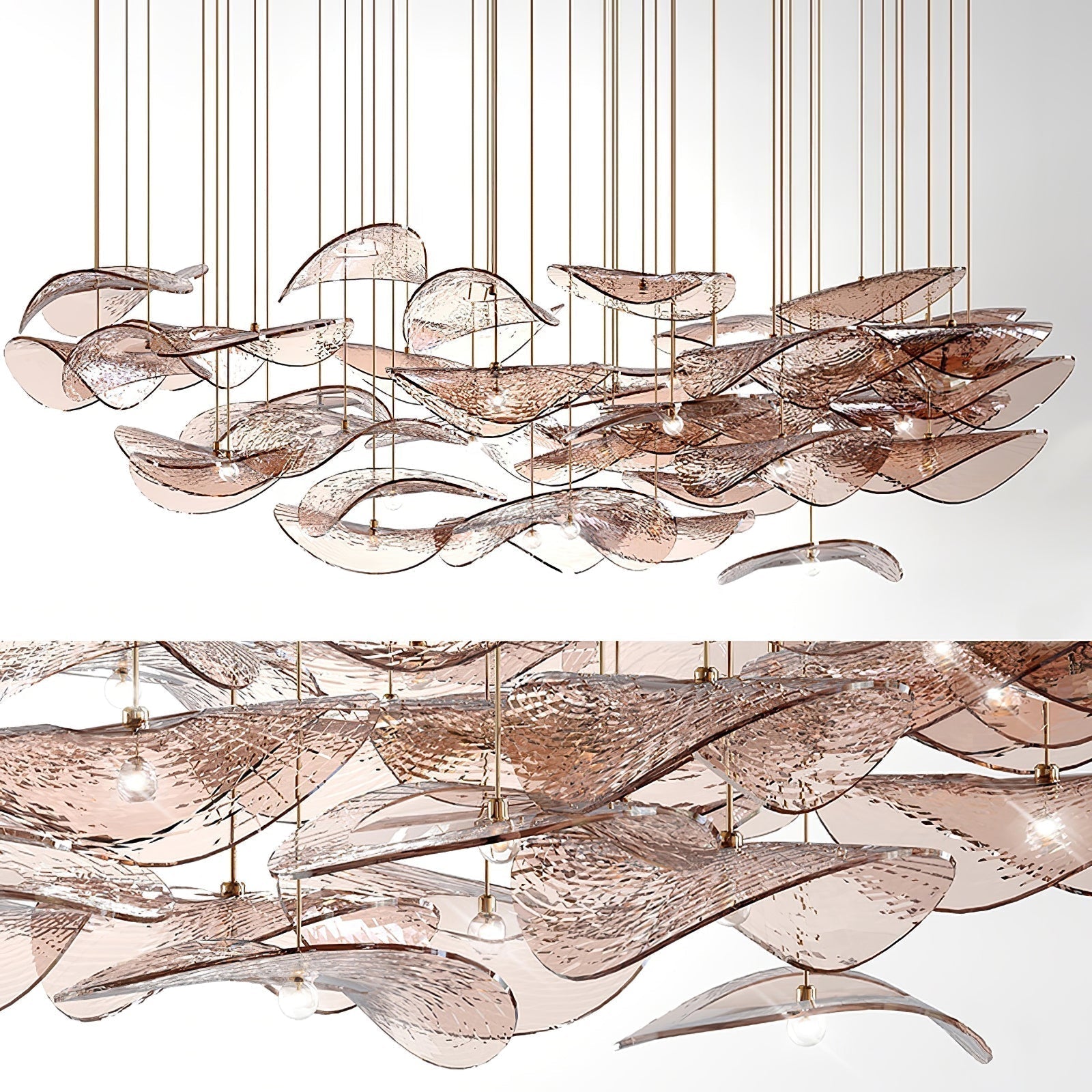 Eurrinia Butterfly Gold Metal Pendant Light - Lamp Outdoor