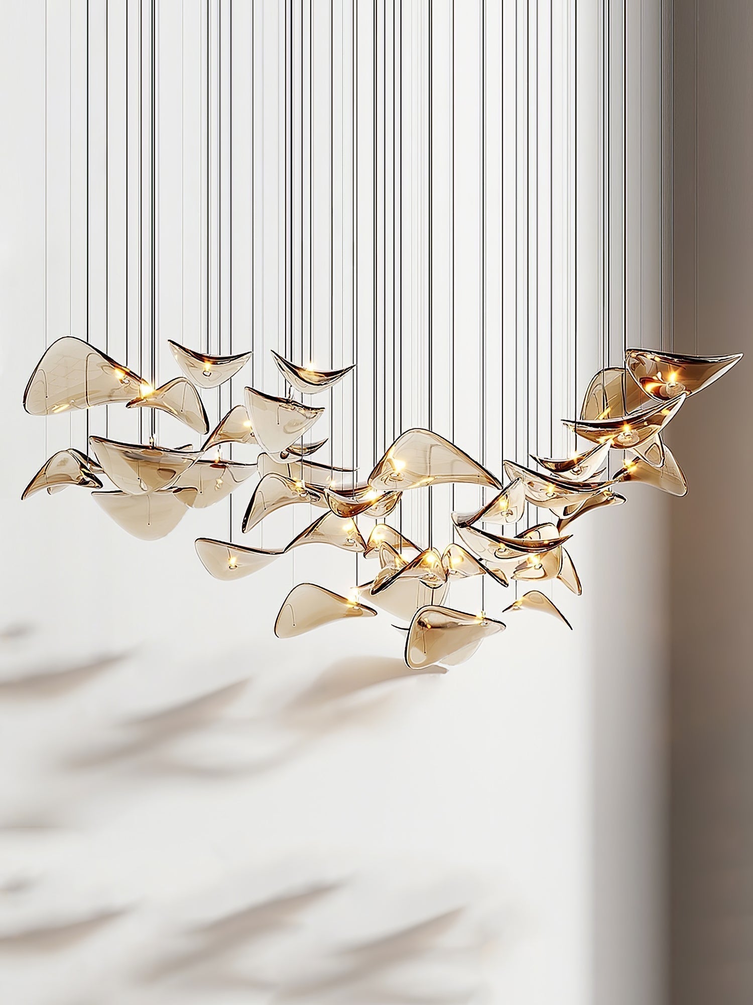 Eurrinia Butterfly Gold Metal Pendant Light - Lamp Outdoor