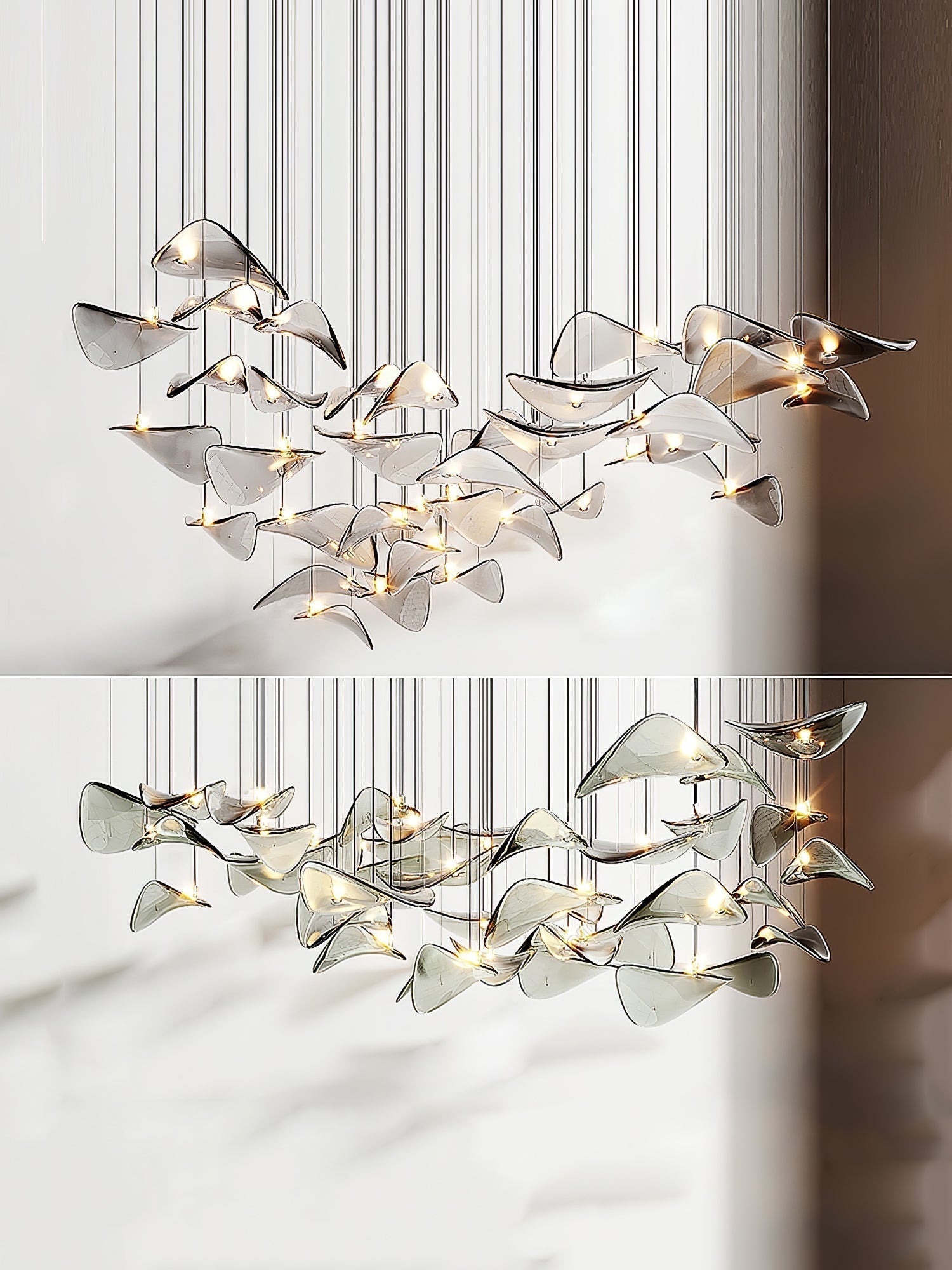 Eurrinia Butterfly Gold Metal Pendant Light - Lamp Outdoor