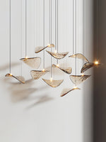 Eurrinia Butterfly Gold Metal Pendant Light - Lamp Outdoor