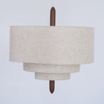 Eldorora Elegance Wave Ladder Wood Fabric Pendant Lamp - Lamp Outdoor