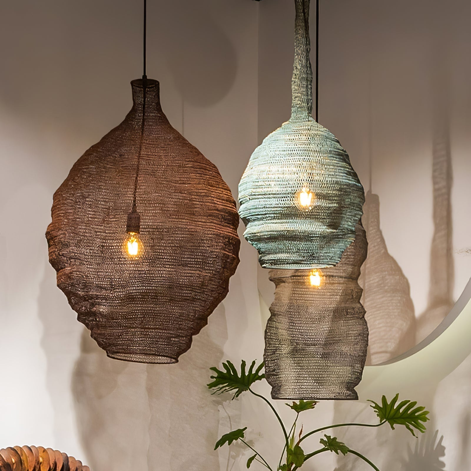 Hive Industrial Wire Pendant Lamps - Lamp Outdoor
