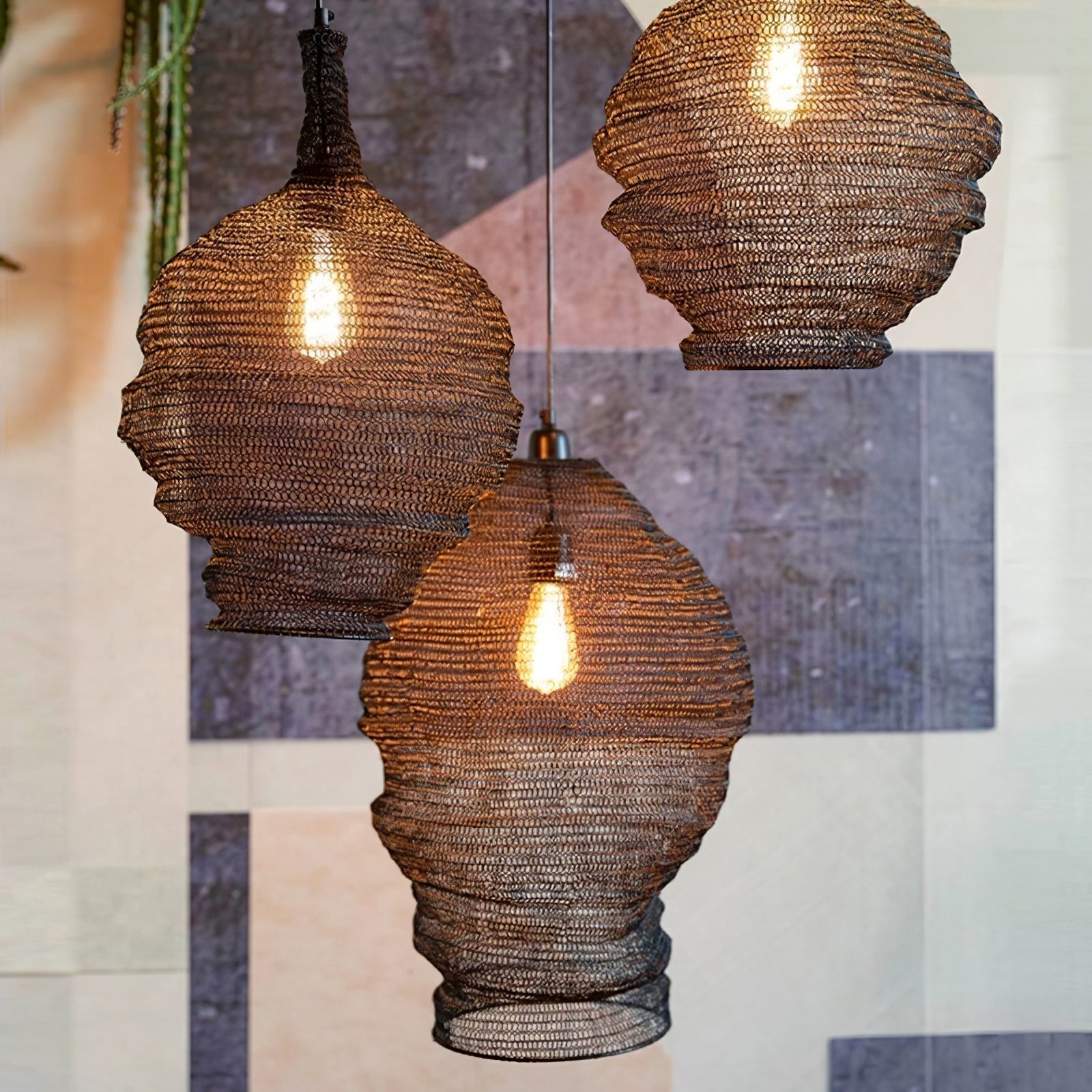 Hive Industrial Wire Pendant Lamps - Lamp Outdoor