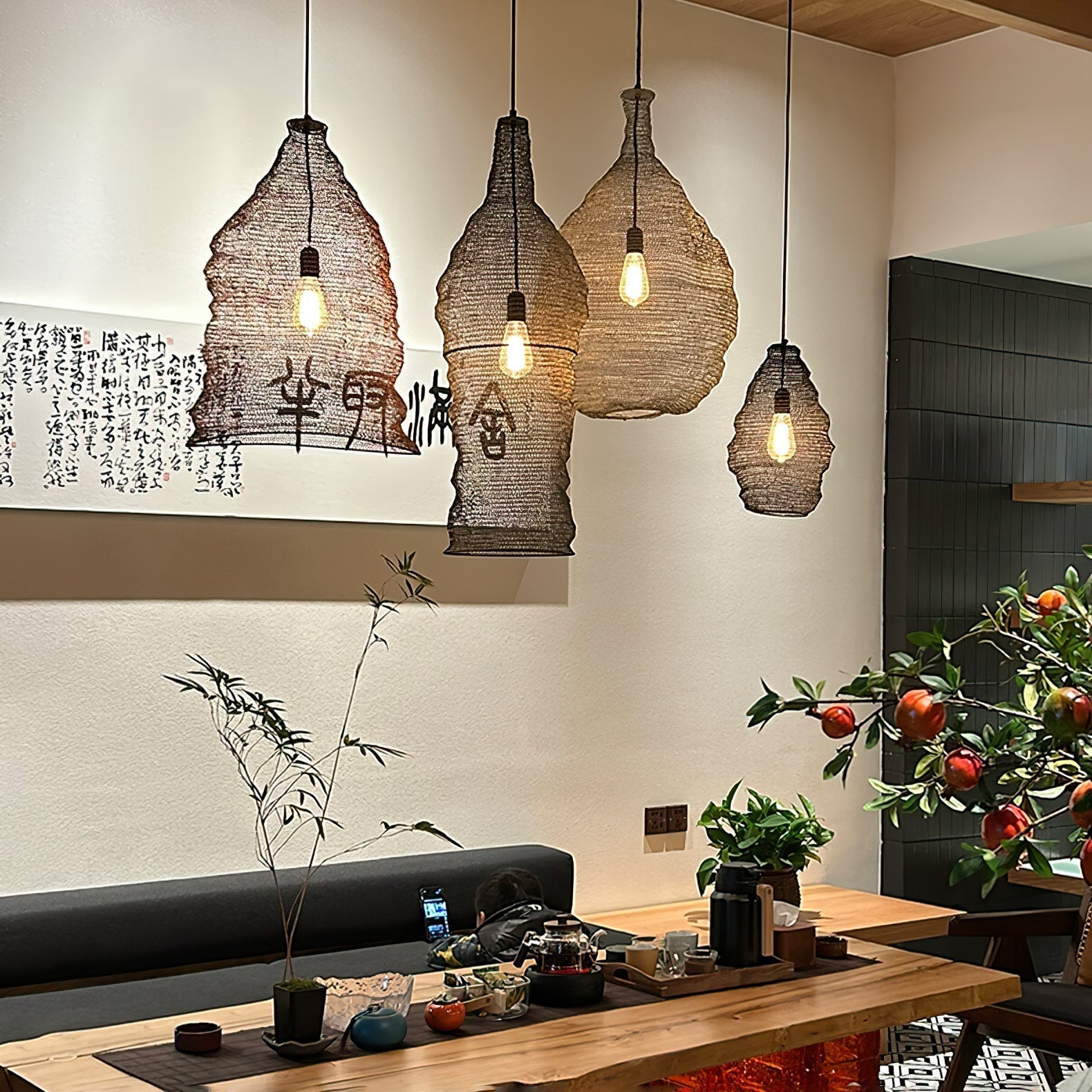 Hive Industrial Wire Pendant Lamps - Lamp Outdoor