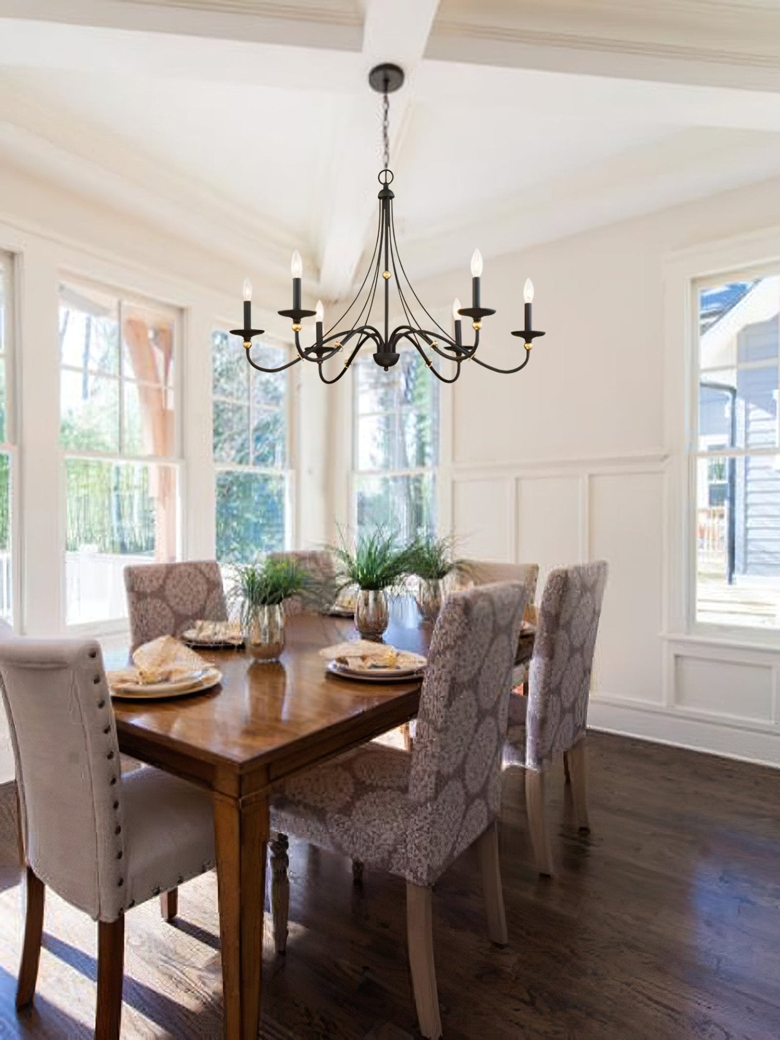 Regalia Vintage Brass Chandelier - Lamp Outdoor
