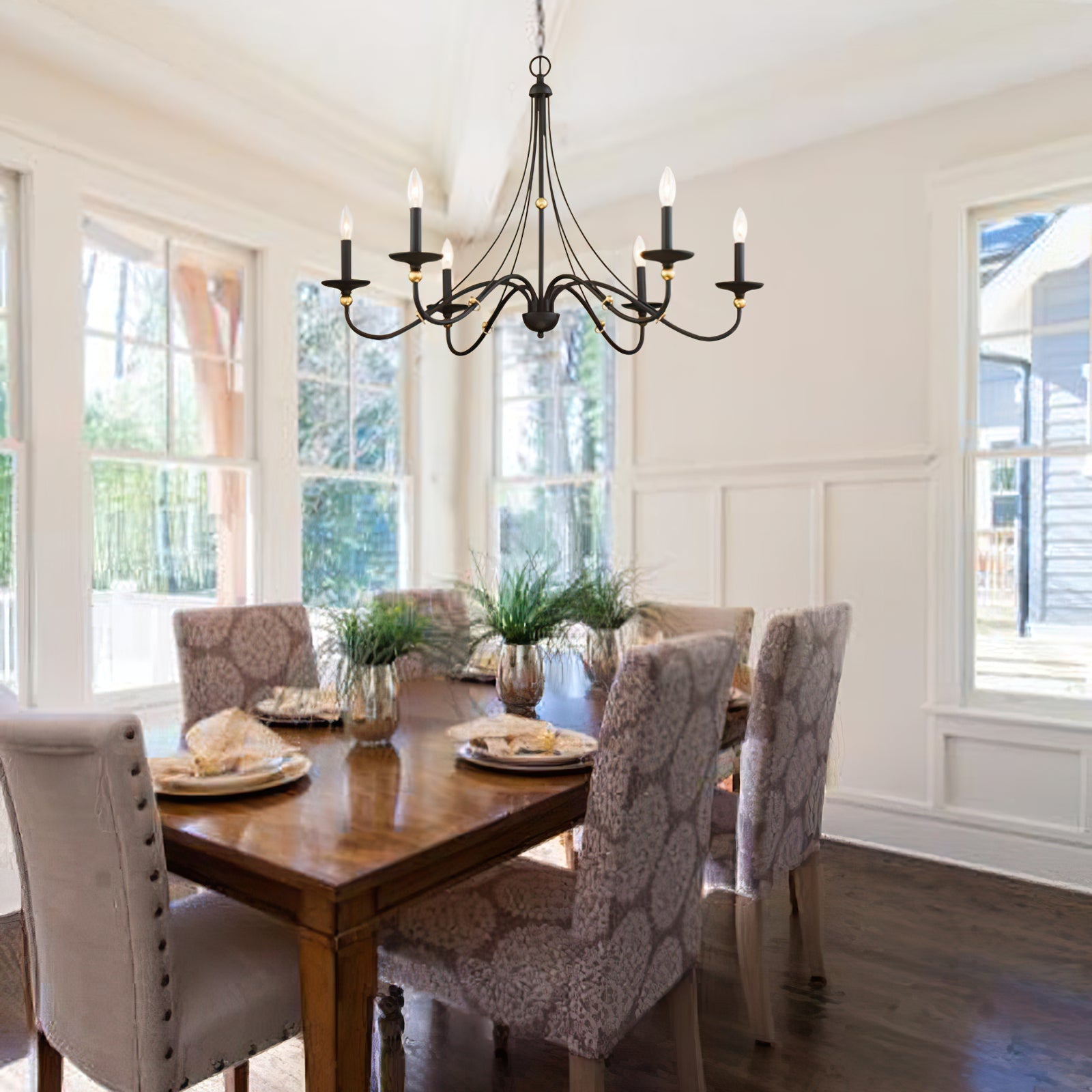 Regalia Vintage Brass Chandelier - Lamp Outdoor