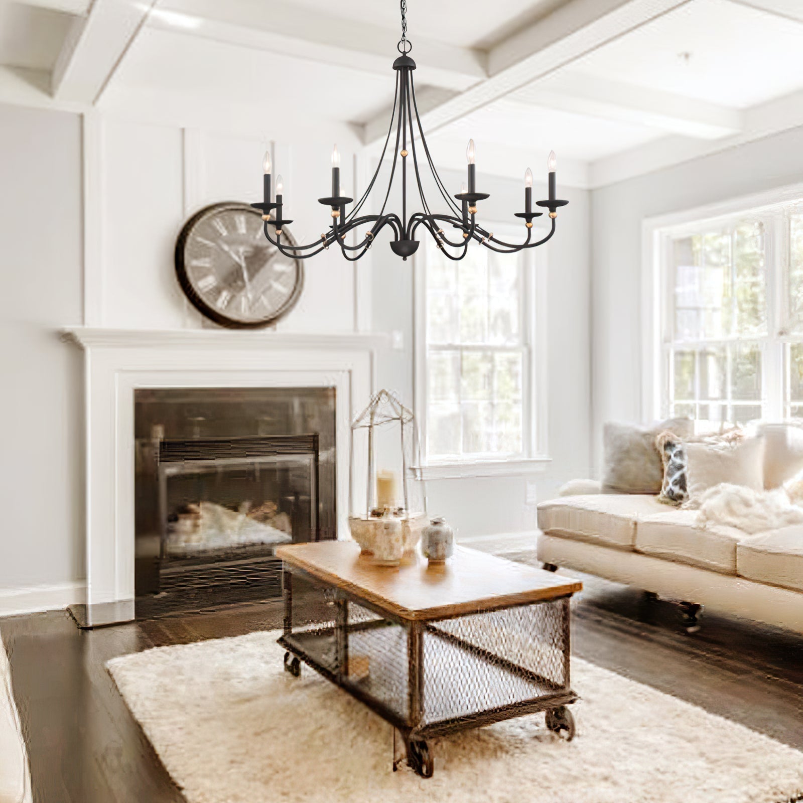 Regalia Vintage Brass Chandelier - Lamp Outdoor