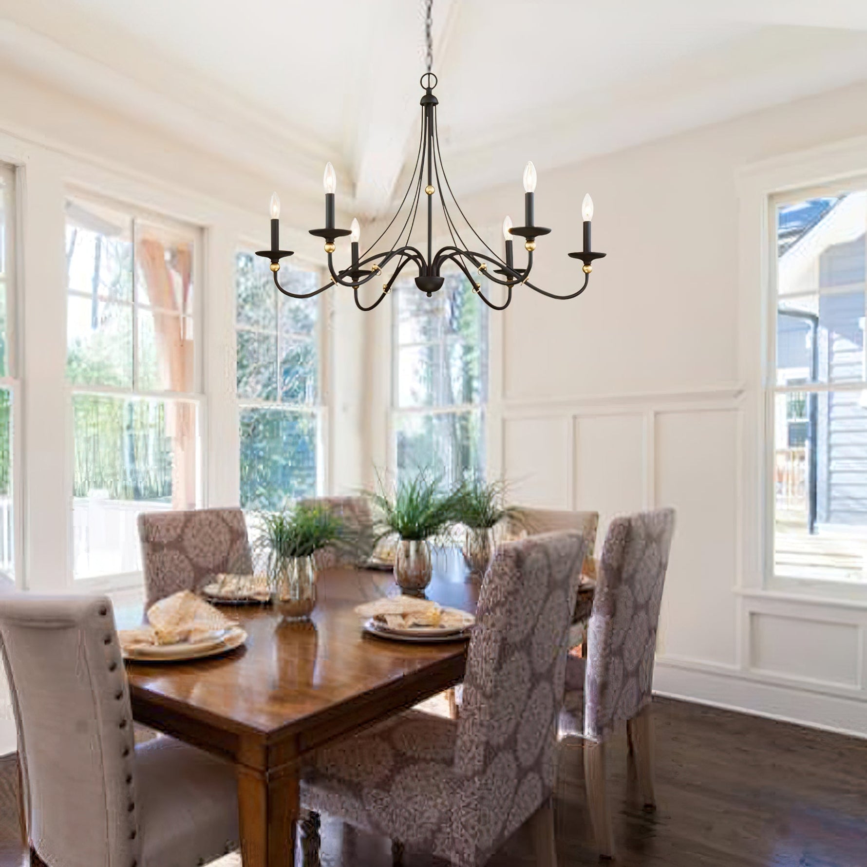 Regalia Vintage Brass Chandelier - Lamp Outdoor