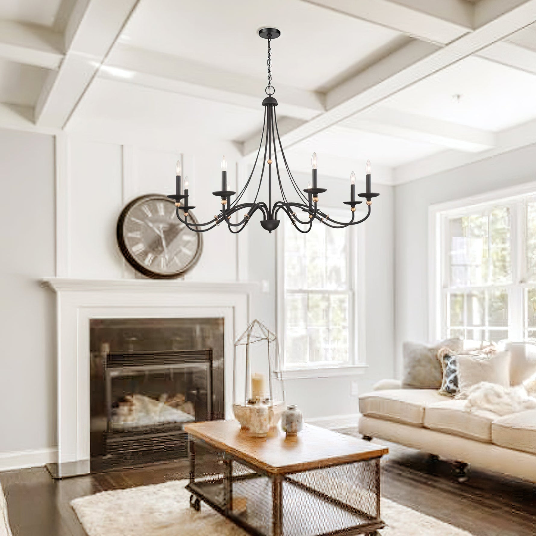 Regalia Vintage Brass Chandelier - Lamp Outdoor