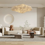 Elliros Textured Paper Pulp Pendant Light - Lamp Outdoor