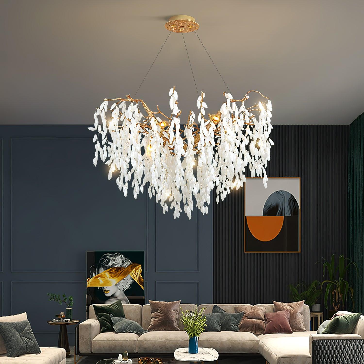 Florealis Cascading Crystal Chandelier - Lamp Outdoor