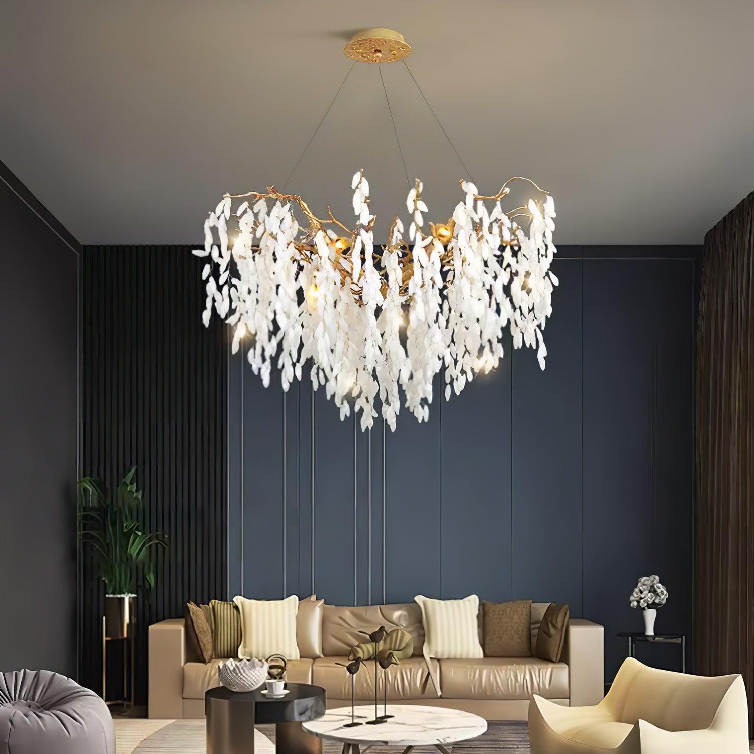 Florealis Cascading Crystal Chandelier - Lamp Outdoor