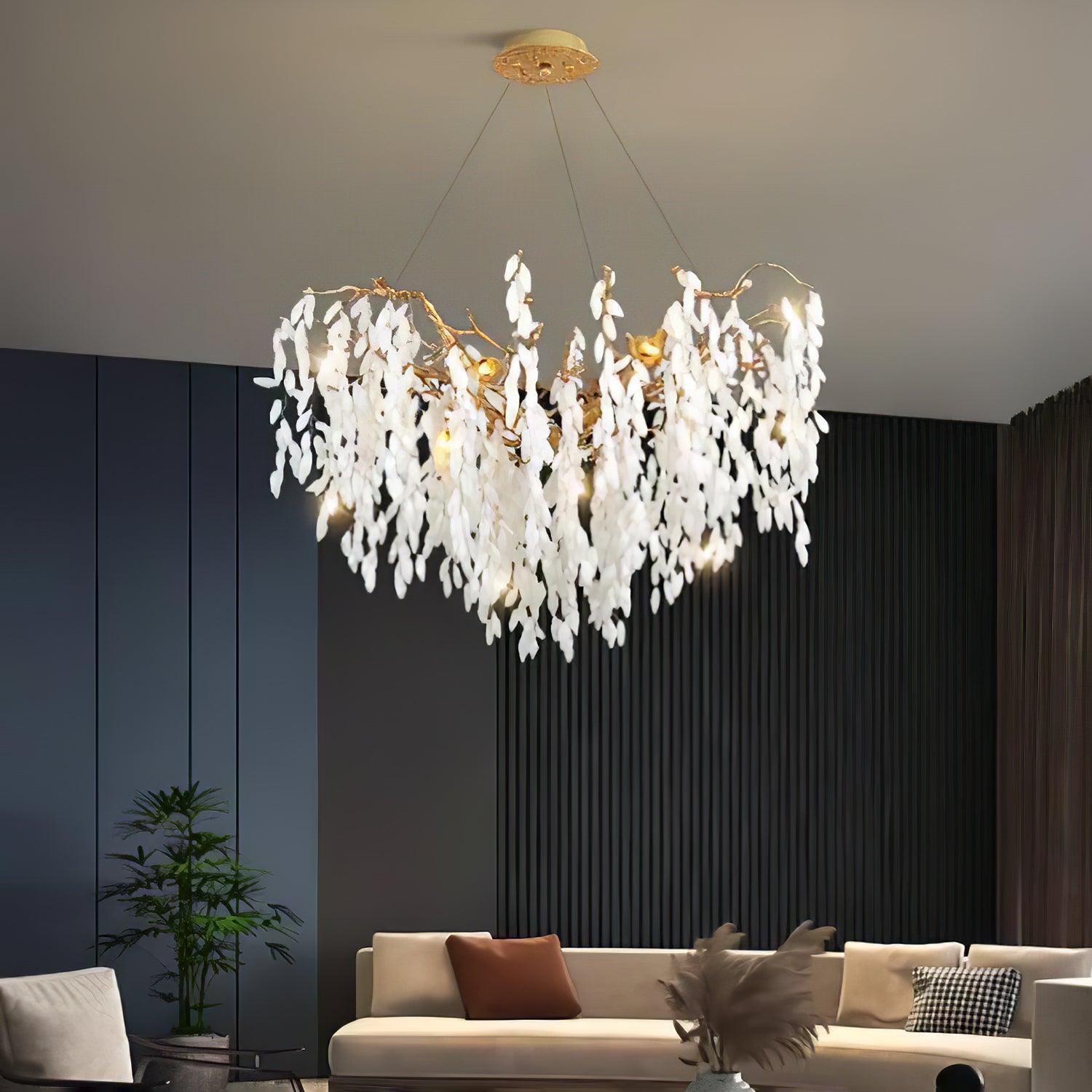 Florealis Cascading Crystal Chandelier - Lamp Outdoor