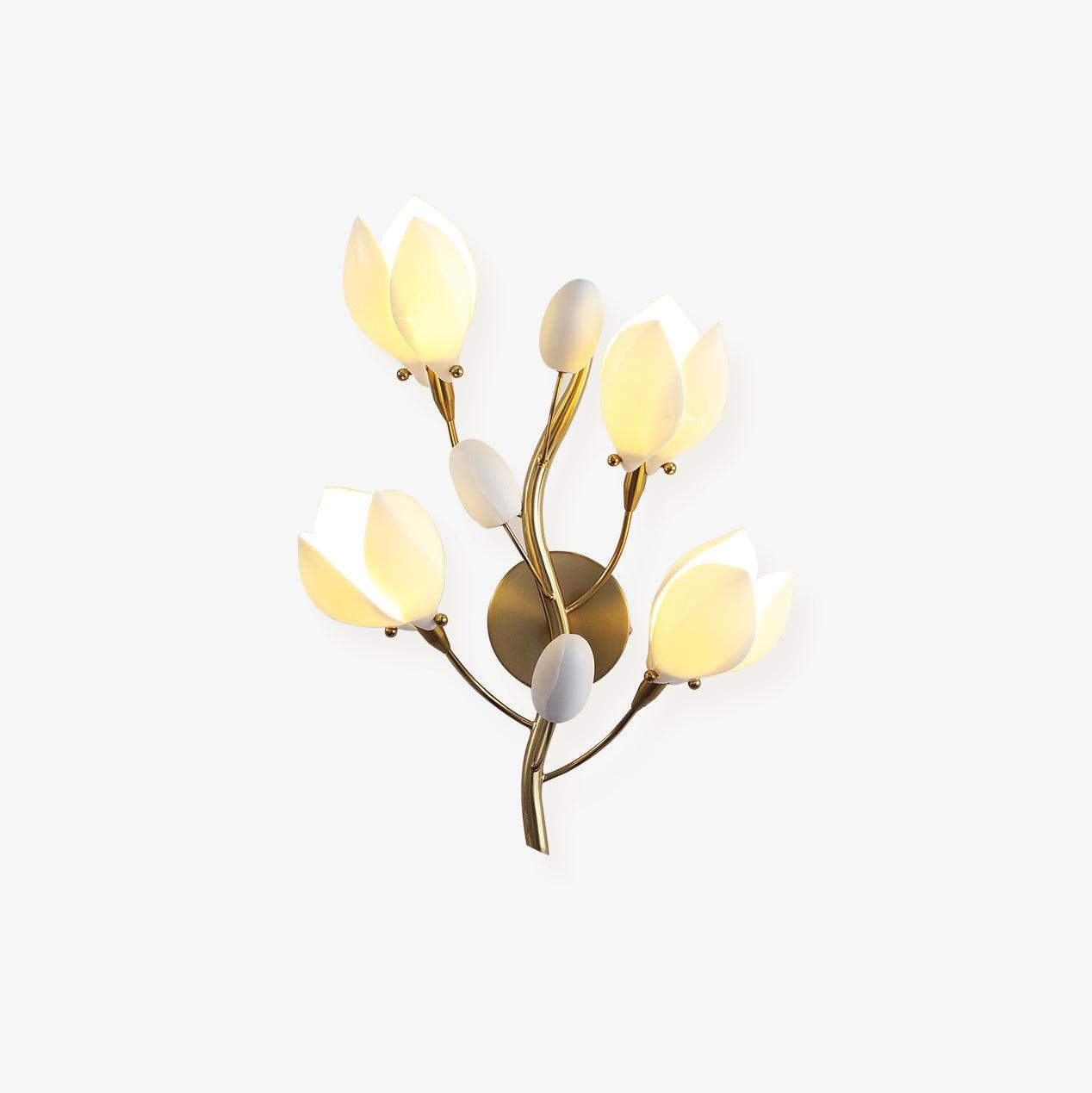 Porcelain Magnolia Wall Lamp - Lamp Outdoor