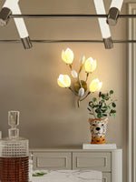Porcelain Magnolia Wall Lamp - Lamp Outdoor