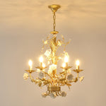 White Rose Crystal Chandelier - Lamp Outdoor