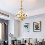 White Rose Crystal Chandelier - Lamp Outdoor