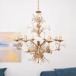 White Rose Crystal Chandelier - Lamp Outdoor