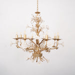 White Rose Crystal Chandelier - Lamp Outdoor