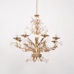 White Rose Crystal Chandelier - Lamp Outdoor
