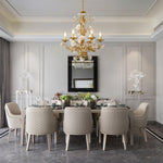 White Rose Crystal Chandelier - Lamp Outdoor