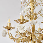 White Rose Crystal Chandelier - Lamp Outdoor